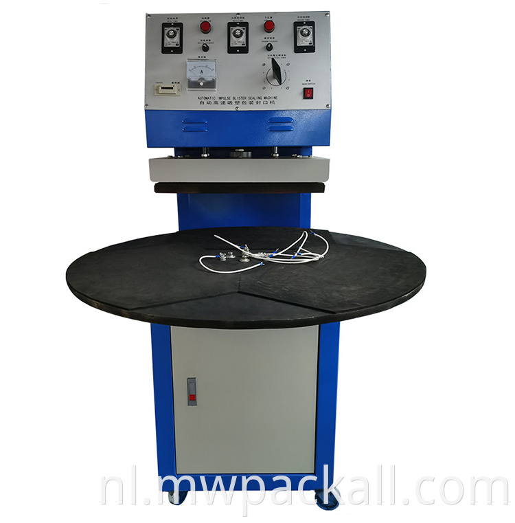 Draaischijftype Machine van de Blaarverpakking/pvc-Document CardThermo Verzegelende Machine voor Hardware, Speelgoed